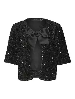 Вязаный кардиган VERO MODA Knit Cardigan ETTA, черный