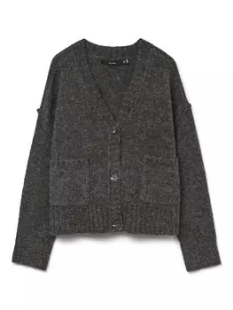 Вязаный кардиган VERO MODA Knit Cardigan INGRID, серый