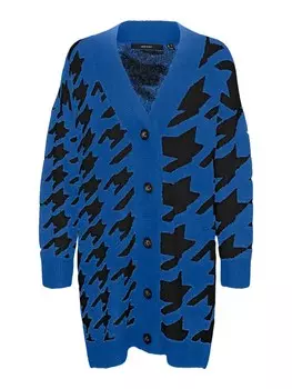 Вязаный кардиган VERO MODA Knit Cardigan MIRA, небесно-синий