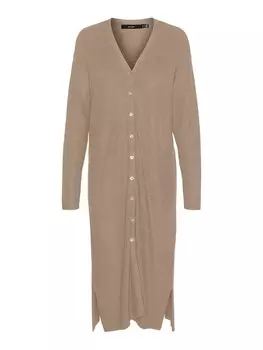 Вязаный кардиган VERO MODA Knit Cardigan NEW LEXSUN, светло-бежевый