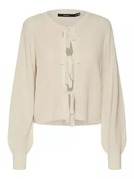 Вязаный кардиган VERO MODA Knit Cardigan, светло-бежевый
