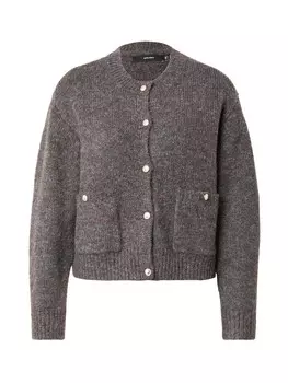 Вязаный кардиган VERO MODA Knit Cardigan VMCONTIGO, пятнистый серый