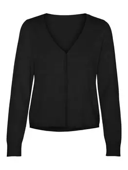 Вязаный кардиган VERO MODA Knit Cardigan VMGLORY, черный