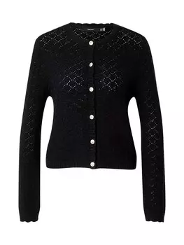 Вязаный кардиган VERO MODA Knit Cardigan VMJACKIE, черный