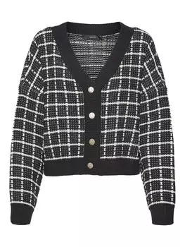 Вязаный кардиган VERO MODA Knit Cardigan VMKIA, черный