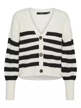 Вязаный кардиган VERO MODA Knit Cardigan VMLEA, белый