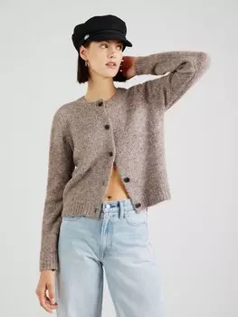 Вязаный кардиган VERO MODA Knit Cardigan VMNovah, коричневый