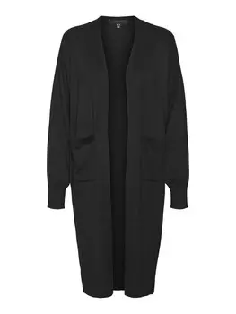 Вязаный кардиган VERO MODA Knit Cardigan WILLOW, черный