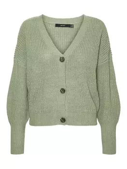 Вязаный кардиган VERO MODA LEA, пастельно-зеленый