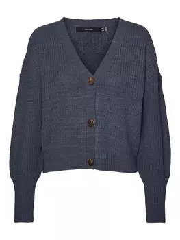 Вязаный кардиган VERO MODA Lea, пыльно-синий