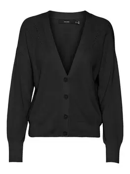 Вязаный кардиган Vero Moda Lexsun, черный