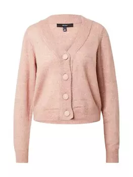 Вязаный кардиган VERO MODA Vigga, темно-розовый