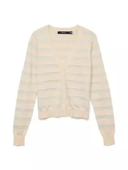 Вязаный кардиган VERO MODA VMHAPPYSHINE, цвет Cream/Kitt