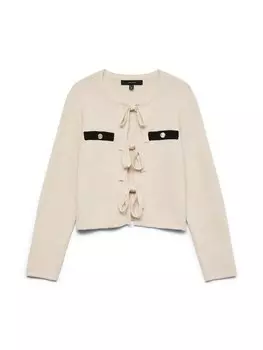 Вязаный кардиган VERO MODA VMHildur, кремовый