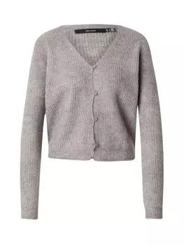 Вязаный кардиган VERO MODA VMMILI, пятнистый серый