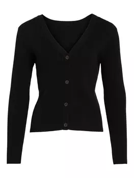 Вязаный кардиган Vila COMFY, черный