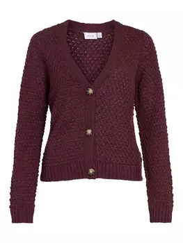 Вязаный кардиган Vila Liomy, красное вино