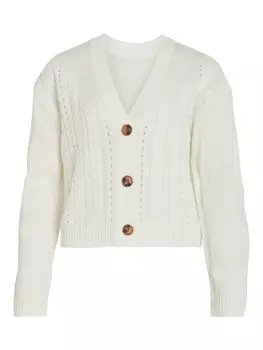 Вязаный кардиган VILA Oa, белый