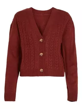 Вязаный кардиган VILA OA, бургундия