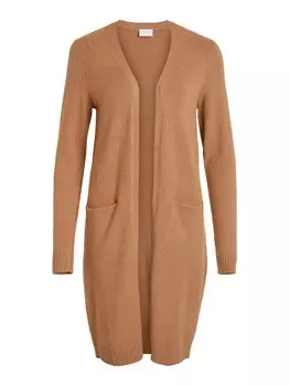 Вязаный кардиган VILA Ril, светло-коричневый