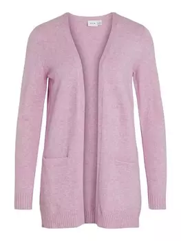 Вязаный кардиган VILA, светло-розовый