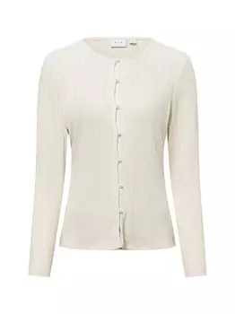 Вязаный кардиган VILA VIAdalena, кремовый