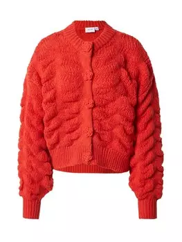 Вязаный кардиган VILA VICHANA, цвет Orange red