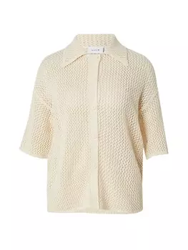 Вязаный кардиган Vila ZOLA, кремовый