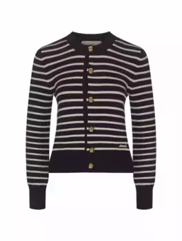 Вязаный кардиган в полоску AMI PARIS, мультиколор