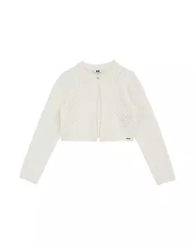 Вязаный кардиган WE Fashion, белый