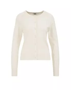 Вязаный кардиган WE Fashion, белый