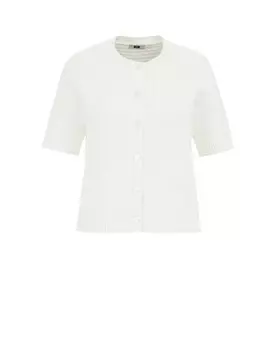 Вязаный кардиган WE Fashion, белый