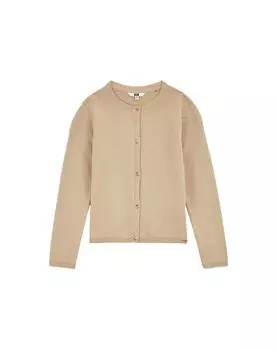 Вязаный кардиган WE Fashion, бежевый