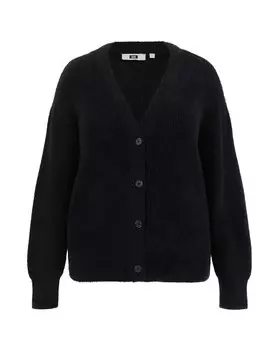 Вязаный кардиган We Fashion, черный