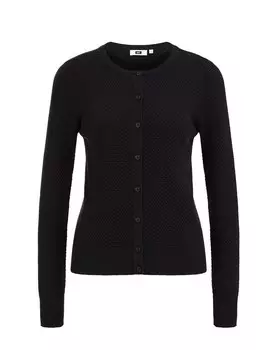 Вязаный кардиган We Fashion, черный
