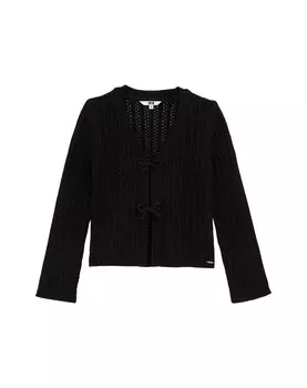 Вязаный кардиган WE Fashion, черный