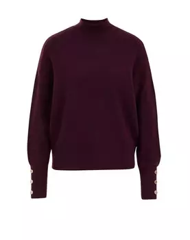 Вязаный кардиган WE Fashion, цвет Aubergine