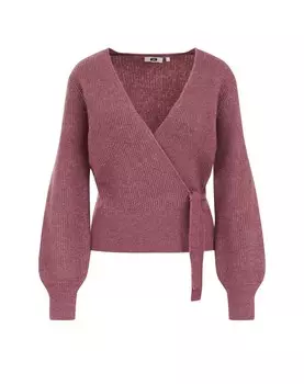 Вязаный кардиган WE Fashion, фиолетовый