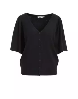 Вязаный кардиган WE Fashion Knit Cardigan, черный