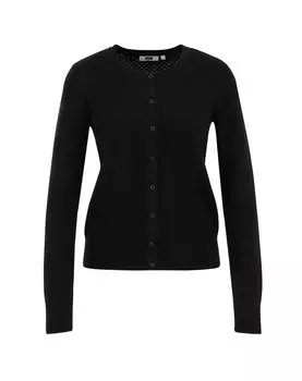 Вязаный кардиган WE Fashion Knit Cardigan, черный