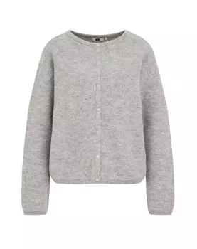 Вязаный кардиган WE Fashion Knit Cardigan, цвет light grey/mottled grey