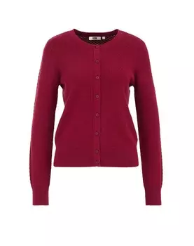 Вязаный кардиган WE Fashion, красный