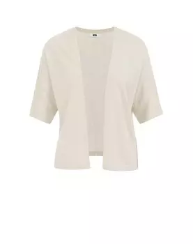Вязаный кардиган WE Fashion, кремовый