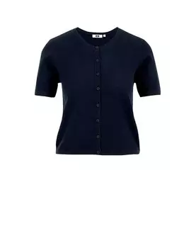 Вязаный кардиган WE Fashion, морской синий