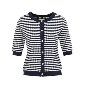 Вязаный кардиган WE Fashion, морской синий