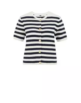 Вязаный кардиган WE Fashion, морской синий