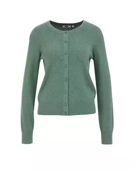 Вязаный кардиган WE Fashion, пастельный зеленый