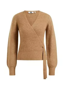 Вязаный кардиган WE Fashion, песок