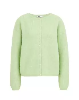 Вязаный кардиган We Fashion, светло-зеленый