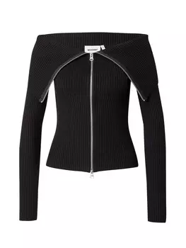 Вязаный кардиган Weekday VANNA, черный